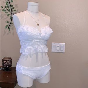 Becca white prairie bikini m/l